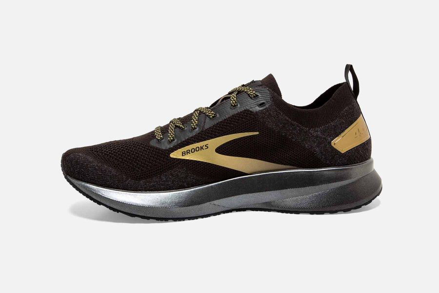 Brooks Levitate 4 Road Running Shoes Mens - Black/Gold - IVGPN-7268